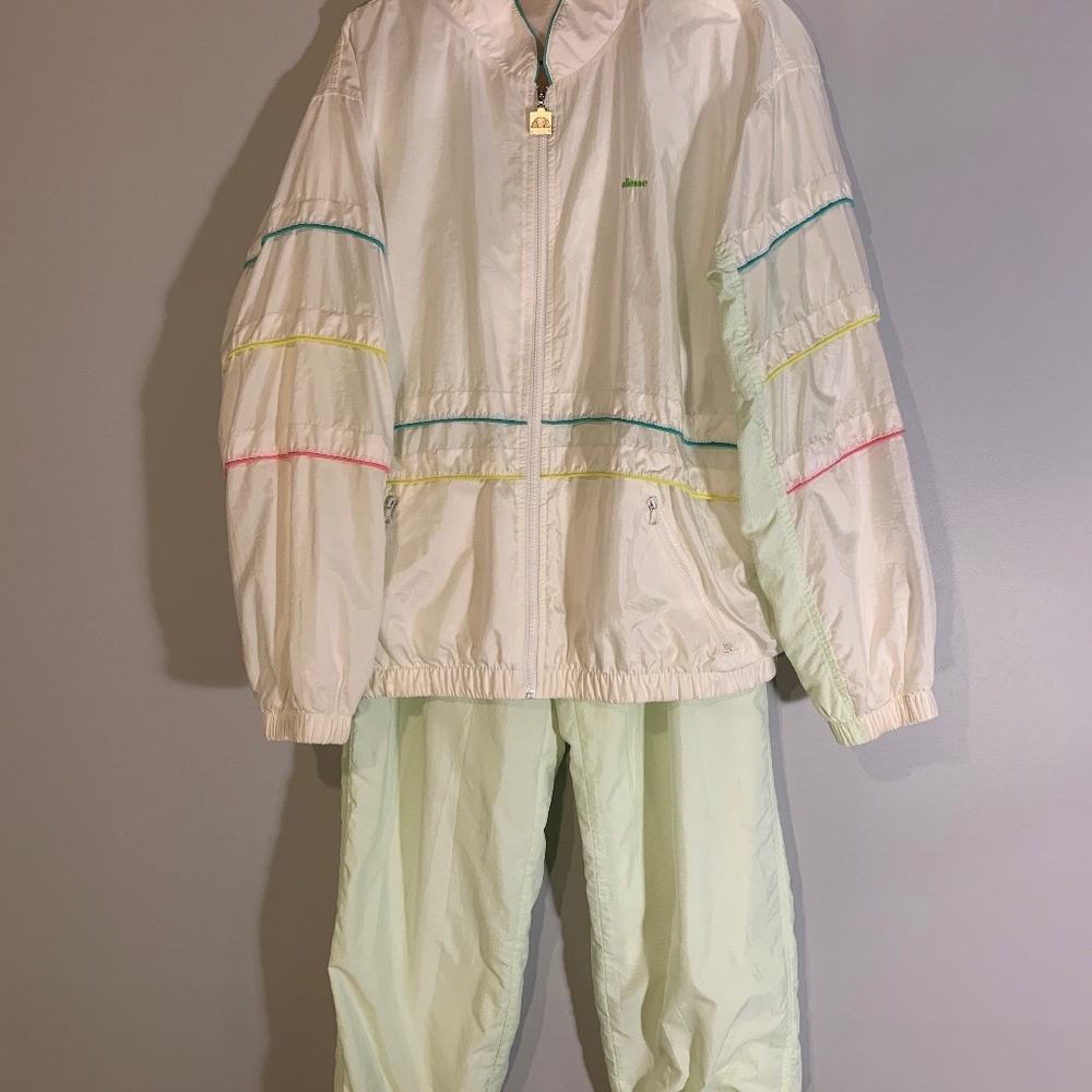 VTG 90s Ellesse Pastel Tracksuit Tennis Pickleball Apre-ski Outfit  2 Piece Set